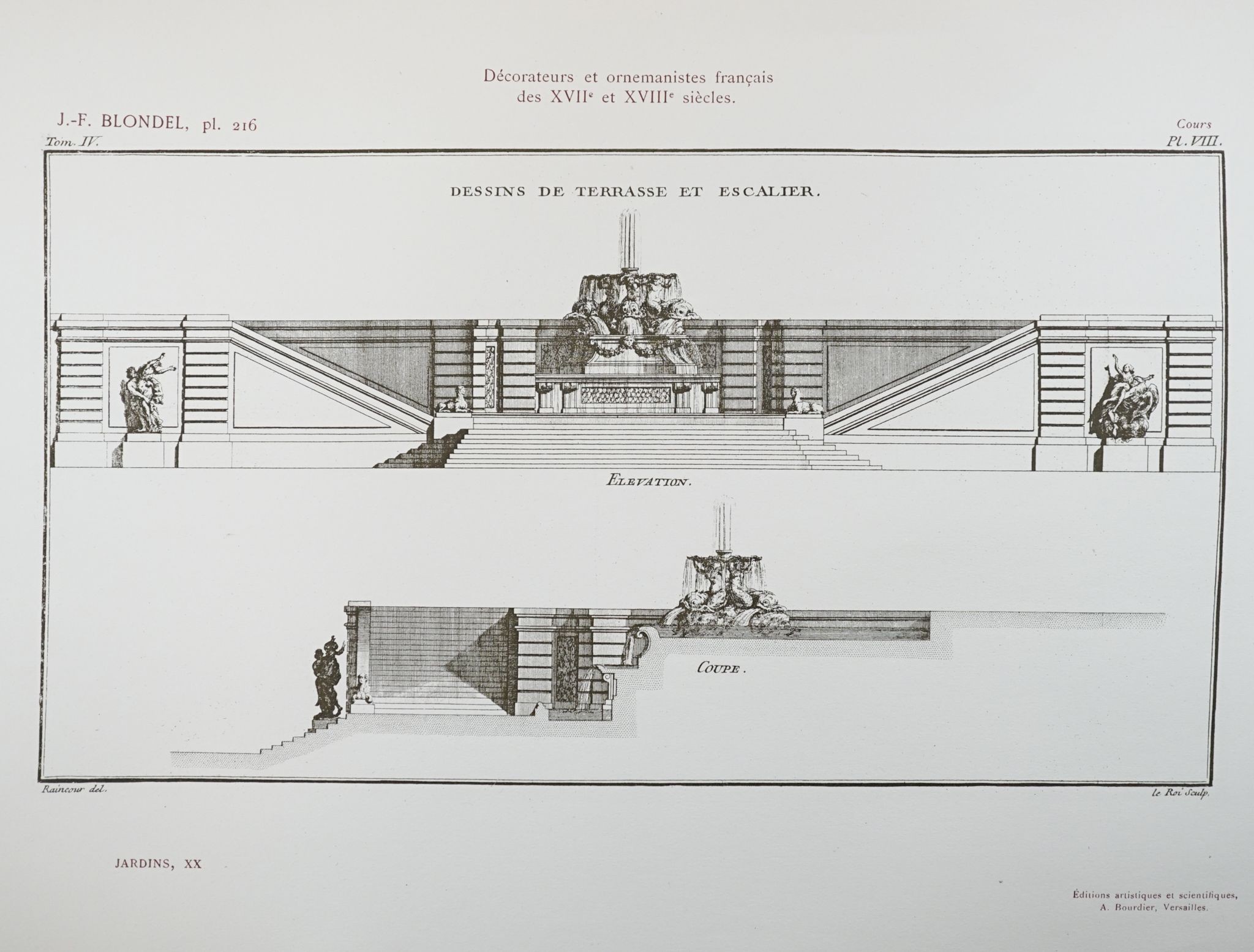 A volume: Formal gardens and garden ornament, plus a folio of architectural prints.